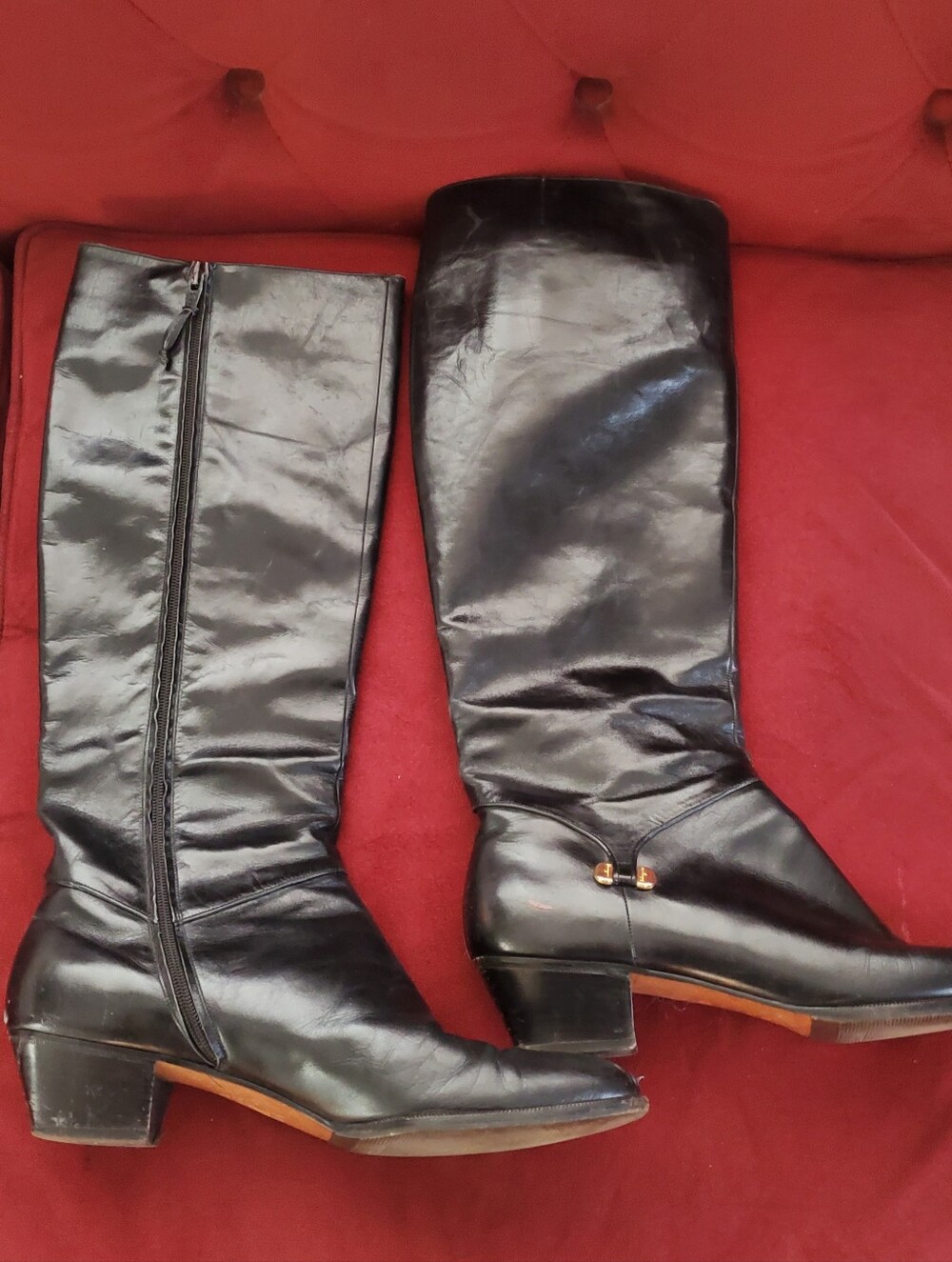 Salvatore Ferragamo Black Leather Boots